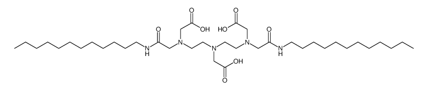 6-(carboxymethyl)-3,9-bis[2-(dodecylamino)-2-oxoethyl]-3,6,9-triazaundecanedioic acid Structure