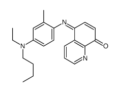 5-[4-[butyl(ethyl)amino]-2-methylphenyl]iminoquinolin-8-one结构式