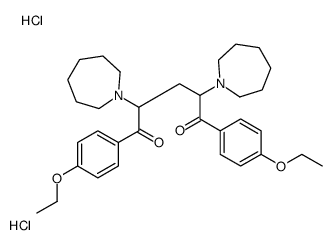 2,4-bis(azepan-1-yl)-1,5-bis(4-ethoxyphenyl)pentane-1,5-dione,dihydrochloride结构式