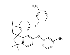 6,6'-bis(3-aminophenoxy)3,3,3',3'-tetramethyl-1,1'spirobiindan Structure