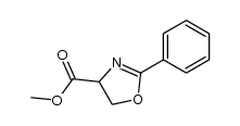 methyl 2-phenyl-4,5-dihydro-1,3-oxazole-4-carboxylate结构式