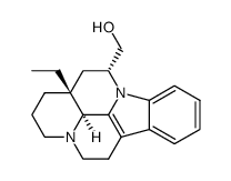 (-)-3S,16R,14R-14,15-dihydro-14-hydroxymethyl-eburnamenine结构式