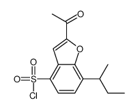 2-acetyl-7-butan-2-yl-1-benzofuran-4-sulfonyl chloride结构式