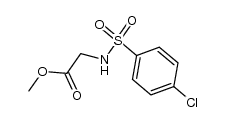 N-[(4-chlorophenyl)sulfonyl]glycine methyl ester Structure