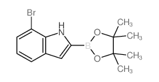 7-Bromo-1H-indole-2-boronic acid pinacol ester Structure
