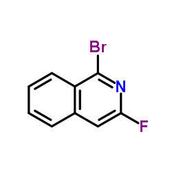 1-Bromo-3-fluoroisoquinoline structure