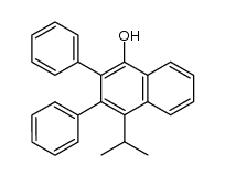4-isopropyl-2,3-diphenylnaphthalen-1-ol结构式