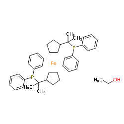 1,1''-双(1-二苯基膦-1-甲基乙基)二茂铁乙醇加合物图片