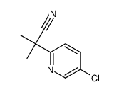 2-(5-chloropyridin-2-yl)-2-methylpropanenitrile Structure