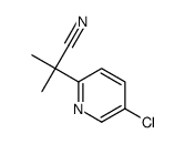 2-(5-chloropyridin-2-yl)-2-methylpropanenitrile结构式