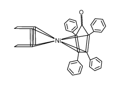(η4-1,5-cyclooctadiene){(2-5-η)-2,3,4,5-tetraphenyl-2,4-cyclopentadien-1-one}nickel(0) Structure