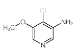4-氯-5-甲氧基吡啶-3-胺结构式