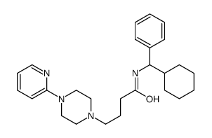 N-[cyclohexyl(phenyl)methyl]-4-(4-pyridin-2-ylpiperazin-1-yl)butanamide结构式