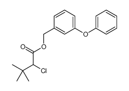 (3-phenoxyphenyl)methyl 2-chloro-3,3-dimethylbutanoate结构式