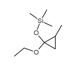 1-Ethoxy-2-methyl-1-(trimethylsilyloxy)cyclopropan结构式