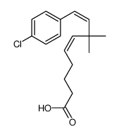 9-(4-chlorophenyl)-7,7-dimethyl-5,8-nonadienoic acid Structure