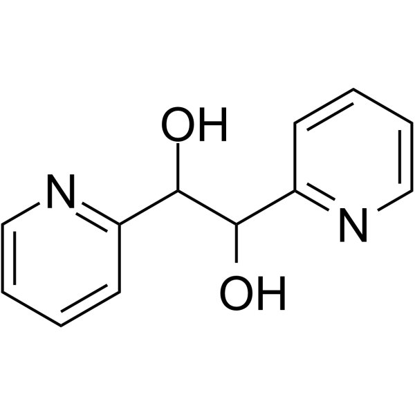 1,2-Ethanediol,1,2-di-2-pyridinyl- Structure