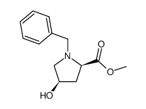 (2R,4R)-methyl 1-benzyl-4-hydroxypyrrolidine-2-carboxylate Structure