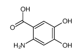 2-amino-4,5-dihydroxybenzoic acid Structure