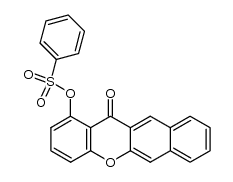 1-benzenesulfonyloxy-benzo[b]xanthen-12-one结构式