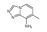 7-methyl-[1,2,4]triazolo[4,3-a]pyridin-8-amine结构式