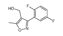 [3-(2,5-difluoro-phenyl)-5-methyl-isoxazol-4-yl]-methanol结构式