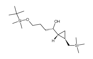 (S)-4-((tert-butyldimethylsilyl)oxy)-1-((1R,2R)-2-((trimethylsilyl)methyl)cyclopropyl)butan-1-ol结构式