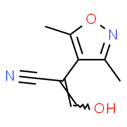 4-Isoxazoleacetonitrile,-alpha--(hydroxymethylene)-3,5-dimethyl-(9CI) structure