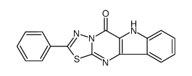 2-Phenyl-1,3,4-thiadiazolo(3',2':1,2)pyrimido(5,4-b)indol-5(6H)-one Structure