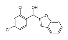 1-benzofuran-2-yl-(2,4-dichlorophenyl)methanol结构式