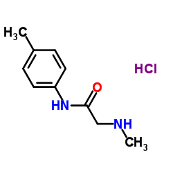 2-(methylamino)-N-(4-methylphenyl)acetamide hydrochloride结构式