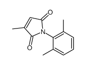 1-(2,6-dimethylphenyl)-3-methylpyrrole-2,5-dione结构式