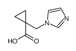 1-(imidazol-1-ylmethyl)cyclopropane-1-carboxylic acid Structure