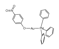 p-nitrophenolato(triphenylphosphine)gold结构式