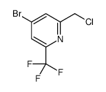4-bromo-2-(chloromethyl)-6-(trifluoromethyl)pyridine Structure