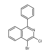 4-Bromo-3-chloro-1-phenylisoquinoline结构式