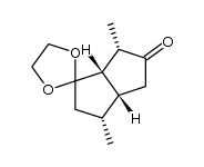 (1S,4R,5R,8R)-4,8-dimethyl-2,2-ethylenedioxybicyclo[3.3.0]octan-7-one Structure