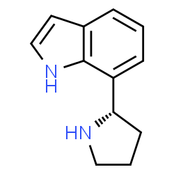 7-((2S)吡咯烷-2-基)吲哚结构式