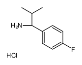 (1R)-1-(4-氟苯基)-2-甲基丙胺盐酸盐结构式