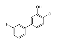 2-chloro-5-(3-fluorophenyl)phenol结构式