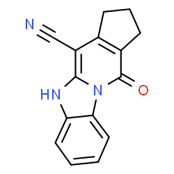 11-oxo-2,3,5,11-tetrahydro-1H-benzo[4,5]imidazo[1,2-a]cyclopenta[d]pyridine-4-carbonitrile结构式