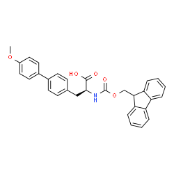 Fmoc-4-(4-methoxyphenyl)-L-phenylalanine结构式