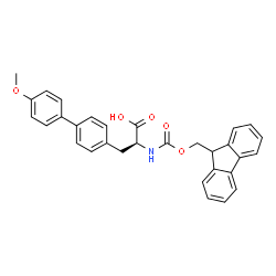 Fmoc-4-(4-methoxyphenyl)-L-phenylalanine structure