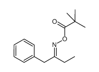 1-phenylbutan-2-one O-pivaloyl oxime Structure