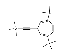 2,5-di-tert-butyl-7-(trimethylsilylethynyl)cyclohepta-1,3,5-triene结构式