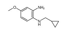 N1-(cyclopropyImethyI)-4-methoxybenzene-1,2-diamine结构式