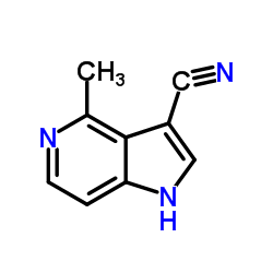 4-Methyl-1H-pyrrolo[3,2-c]pyridine-3-carbonitrile结构式