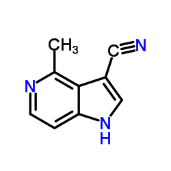 4-Methyl-1H-pyrrolo[3,2-c]pyridine-3-carbonitrile structure