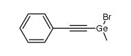 bromodimethyl(phenylethynyl)germane Structure