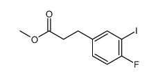 methyl 3-(4-fluoro-3-iodophenyl)propanoate结构式